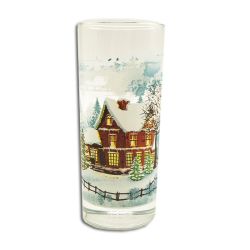 Коледни стъклени чаши / Зимна приказка / - 6бр.