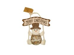 КОЛЕДНА ДЕКОРАЦИЯ СНЕЖКО 27/19СМ.