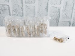 КОЛЕДНИ ЛАМПИ С БАТЕРИИ 2М. 20 ЛАМПИ ЦВЕТНО