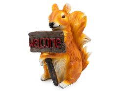 ГРАДИНСКА ДЕКОРАЦИЯ КАТЕРИЦА С ТАБЕЛА WELCOME 18СМ.