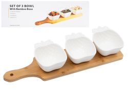 КУПА 3БР. С ПОСТАВКА ДЪСКА 11.5/9/5СМ. АНАНАС