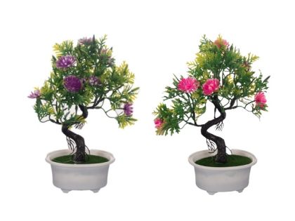 ИКЕБАНА ДЪРВО С ЦВЕТОВЕ В САКСИЯ 27/19СМ.