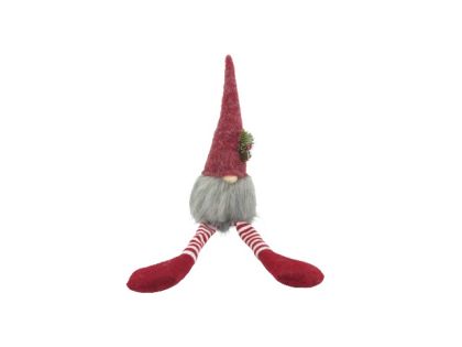 КОЛЕДНА ФИГУРА ТРОЛЪТ СНАГЪЛ 53/11/10СМ. ЧЕРВЕНО