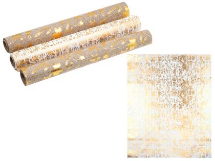 КОЛЕДЕН ТИШЛАЙФЕР РОЛКА 28СМ.Х2М. ДЕКОР ЗЛАТНО