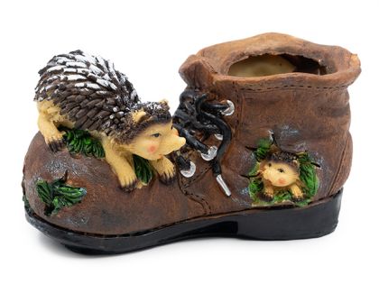 ГРАДИНСКА ДЕКОРАЦИЯ КАШПА ТАРАЛЕЖИ И КУБИНКА 22/12СМ.