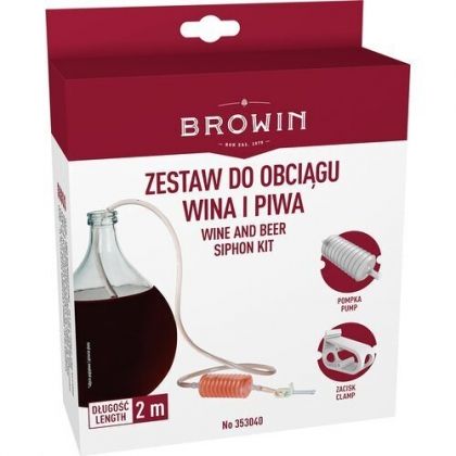 Маркуч за вино с ръчна помпа 2 м, 6х6 см