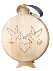 Бъклица 700 мл стъкло / лак / Кумска ракия / Гълъби /