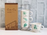 ЧАША С ДРЪЖКА 4БР. НА СТОЙКА ЛИСТА