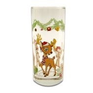 Коледни стъклени чаши / Елени / - 6бр.