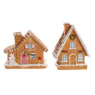 Коледна украса къщичка 10х8см.