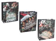 КОЛЕДНА ПОДАРЪЧНА ТОРБИЧКА 26/32/10СМ. MERRY CHRISTMAS