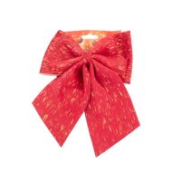 КОЛЕДНА ДЕКОРАЦИЯ ПАНДЕЛА 20/24СМ. ЧЕРВЕНО/ЗЛАТНИ ПРЪСКИ