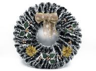 КОЛЕДЕН ВЕНЕЦ Ф48СМ. ДЕКОР БРОНЗ