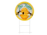 ДЕКОРАТИВНА ГРАДИНСКА ФИГУРА МЕТАЛНА BEE HAPPY 38/67СМ.