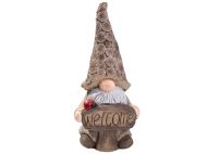 ДЕКОРАТИВНА ГРАДИНСКА ФИГУРА ГНОМ WELCOME 19/15/41СМ.