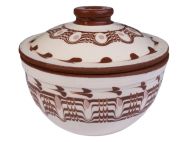 ГЮВЕЧЕ Ф15/12СМ. 0,550Л. ТРОЯНСКА ШАРКА БЯЛО